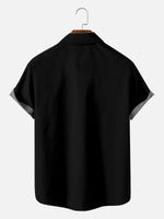 Men's Blackout Kraken Tattoo Bowling Shirt Eleven Oasis