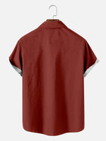 Men's Hammerhead Anchor Stripe Bowling Shirt Eleven Oasis