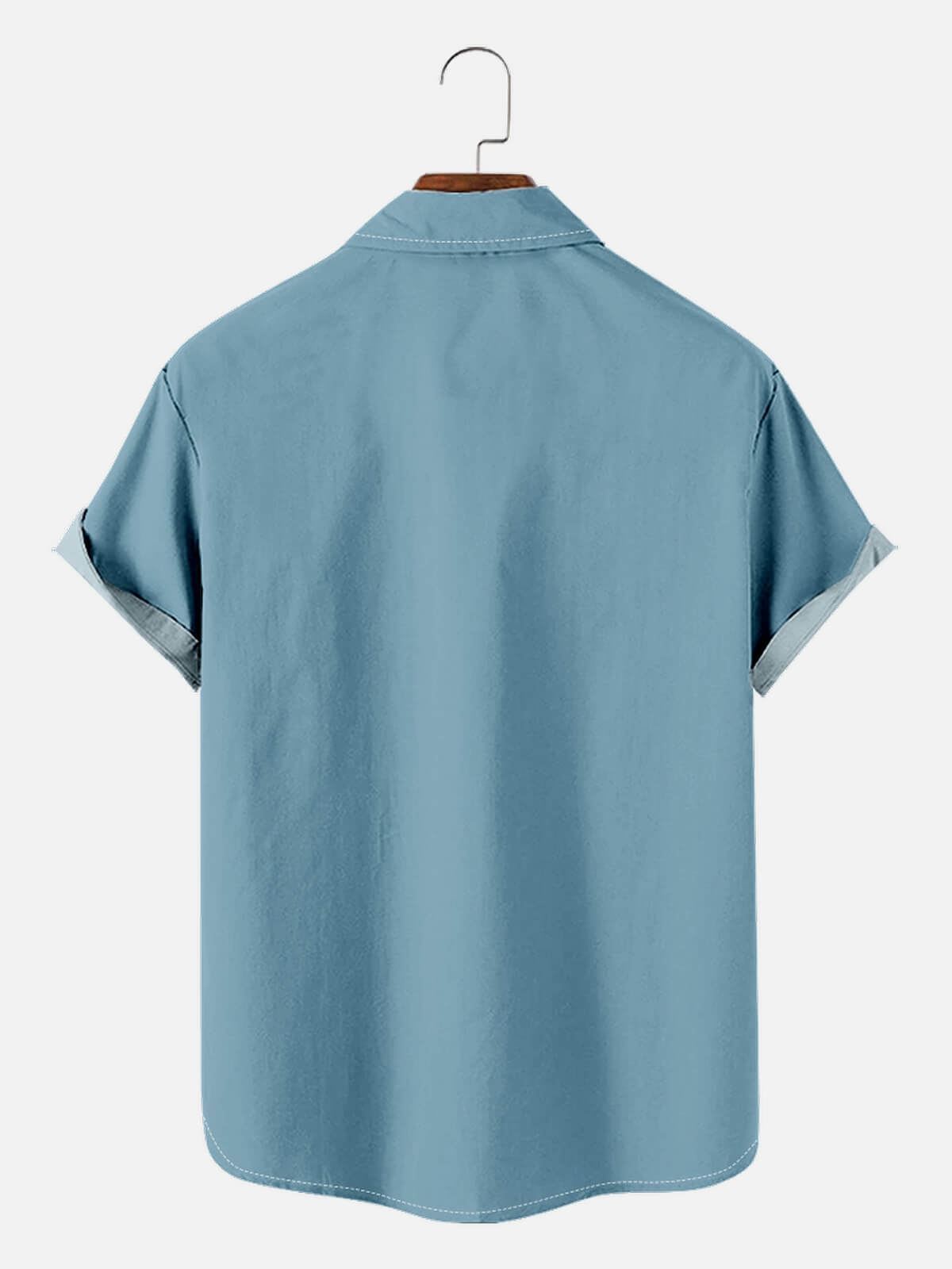 Men's Striped Everyday with Toucan in a Cocktail Glass Short Sleeve Casual Shirt ElevenOasis