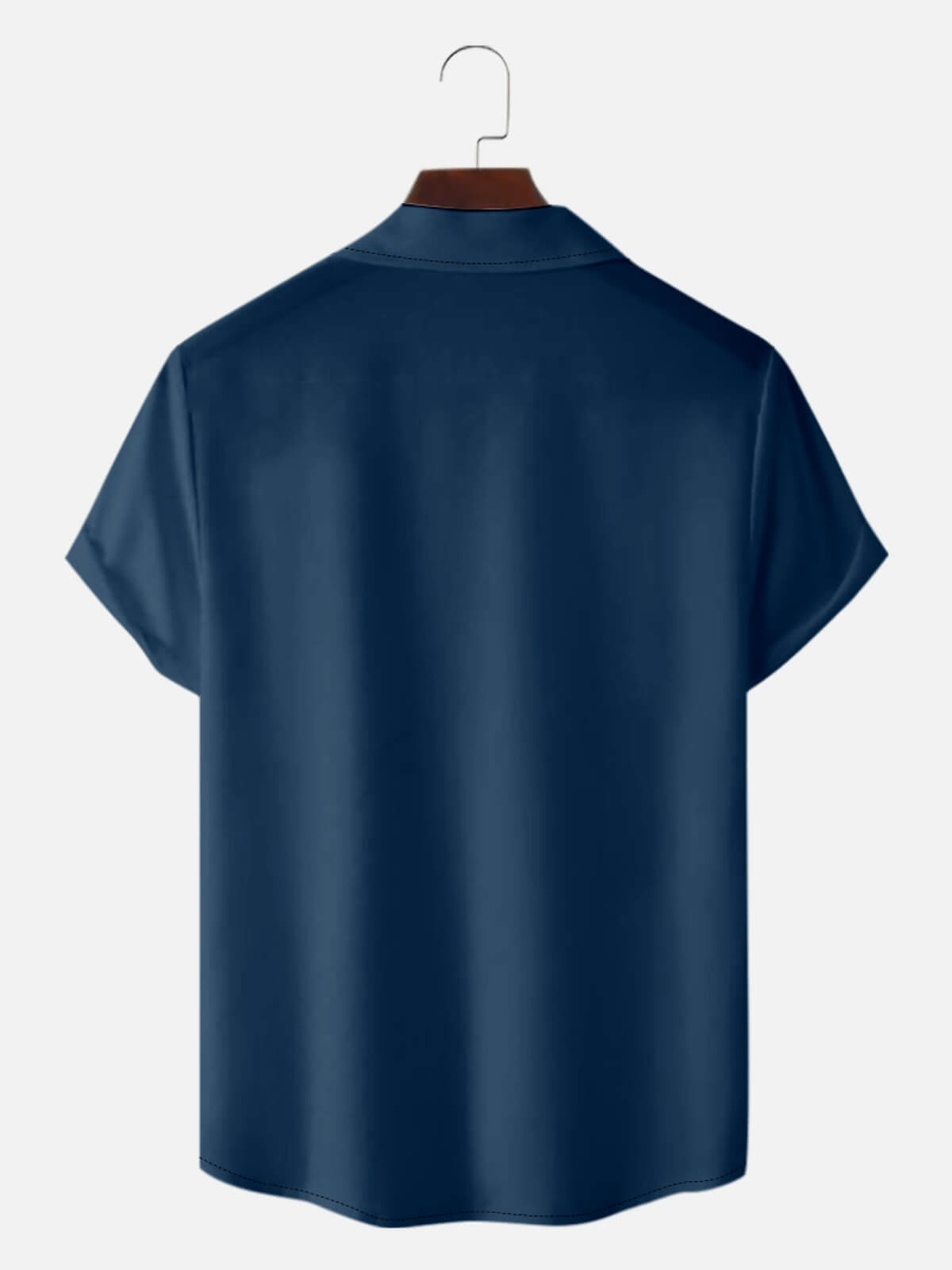 Men's Retro Pinstripe Bowling Short Sleeve Shirt Eleven Oasis