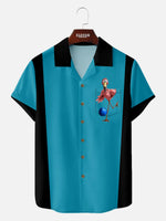 Men's Flamingo Bowling Short Sleeve Shirt Eleven Oasis