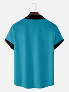 Men's Flamingo Bowling Short Sleeve Shirt Eleven Oasis