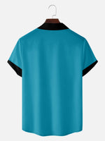 Men's Flamingo Bowling Short Sleeve Shirt Eleven Oasis