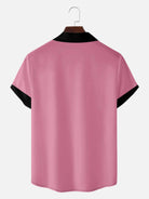 Men's Flamingo Bowling Short Sleeve Shirt Eleven Oasis