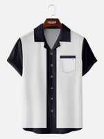 Men's Retro Trim Bowling Short Sleeve Shirt Eleven Oasis