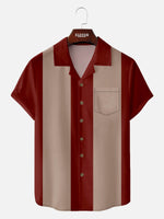 Men's Classic Bowling Style Short Sleeve Shirt ElevenOasis