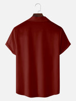 Men's Classic Bowling Style Short Sleeve Shirt ElevenOasis