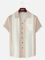 Men's Classic Bowling Style Short Sleeve Shirt ElevenOasis
