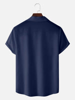 Men's Classic Bowling Style Short Sleeve Shirt ElevenOasis