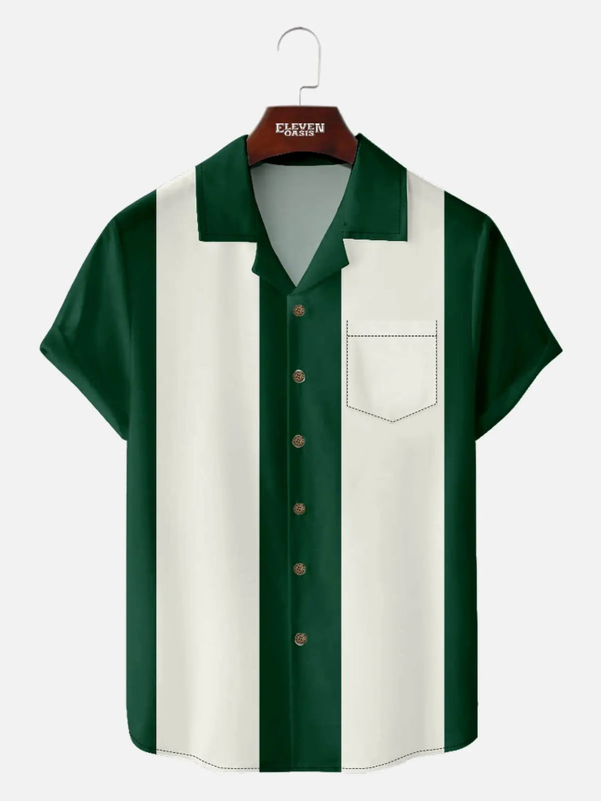 Men's Retro Bowling Short Sleeve Shirt ElevenOasis
