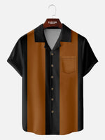 Men's Classic Bowling Style Short Sleeve Shirt ElevenOasis