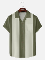 Men's Classic Bowling Style Short Sleeve Shirt ElevenOasis