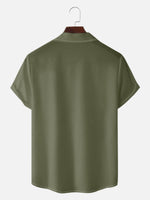 Men's Classic Bowling Style Short Sleeve Shirt ElevenOasis