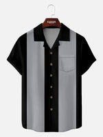 Men's Classic Bowling Style Short Sleeve Shirt ElevenOasis