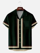 Men's Classic Contrast Trim Customizable Short Sleeve Shirt ElevenOasis