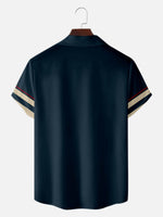 Men's Classic Contrast Trim Short Sleeve Shirt ElevenOasis
