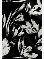 Men's Monochrome Floral Pattern Short Sleeve Shirt Eleven Oasis