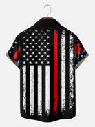 Men's Split Hawaiian Flag Short Sleeve Shirt Eleven Oasis