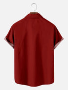 Tall Men's Patriotic Floral Panel Short Sleeve Shirt Eleven Oasis