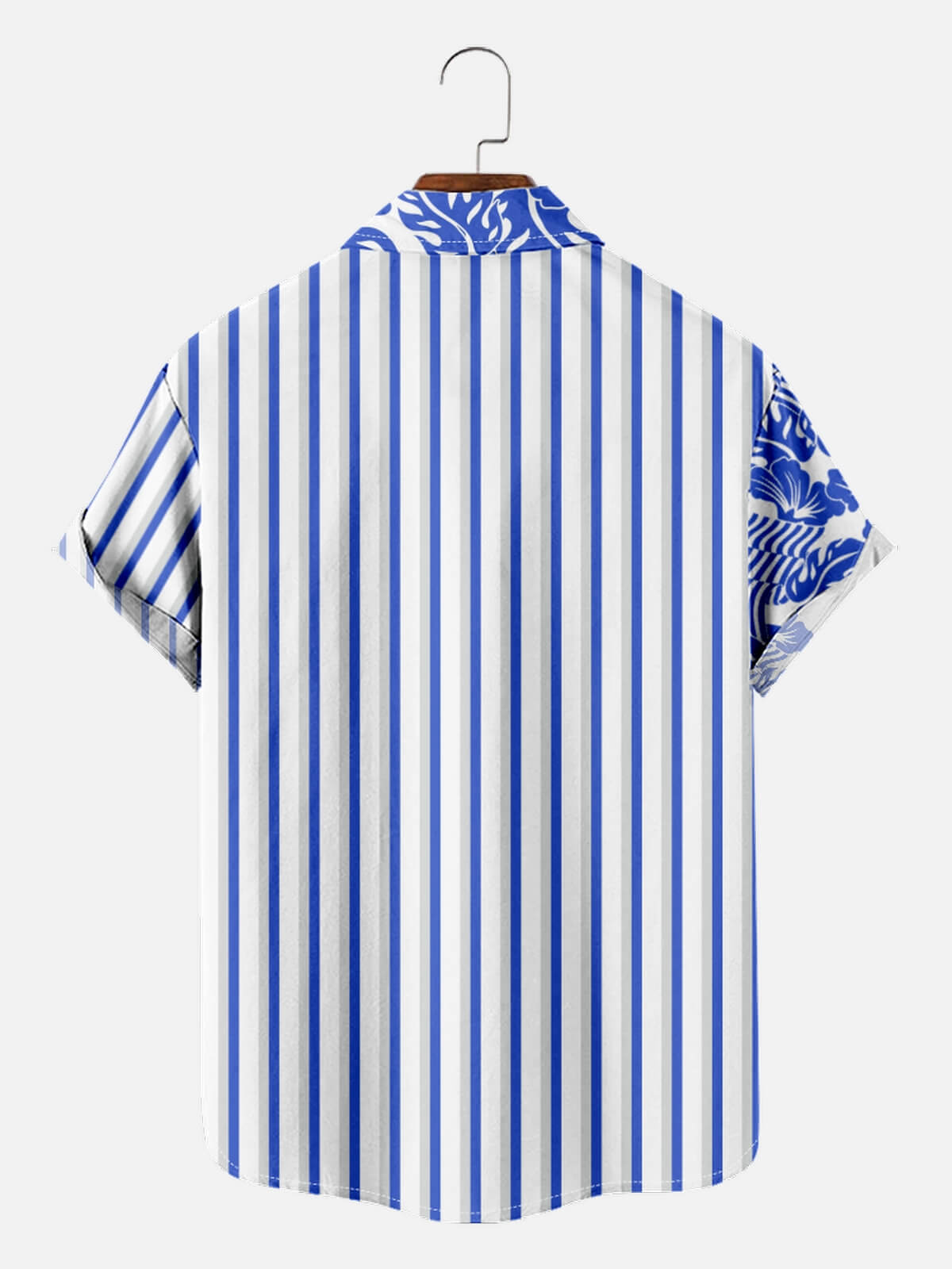 Men's Split Hawaiian Stripe Short Sleeve Shirt Eleven Oasis