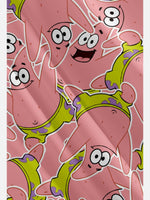 Tall Men's Patrick Star Pattern Short Sleeve Shirt Eleven Oasis