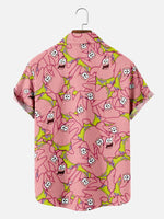 Men's Patrick Star Pattern Short Sleeve Shirt Eleven Oasis