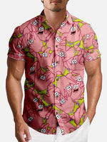 Men's Patrick Star Pattern Short Sleeve Shirt Eleven Oasis