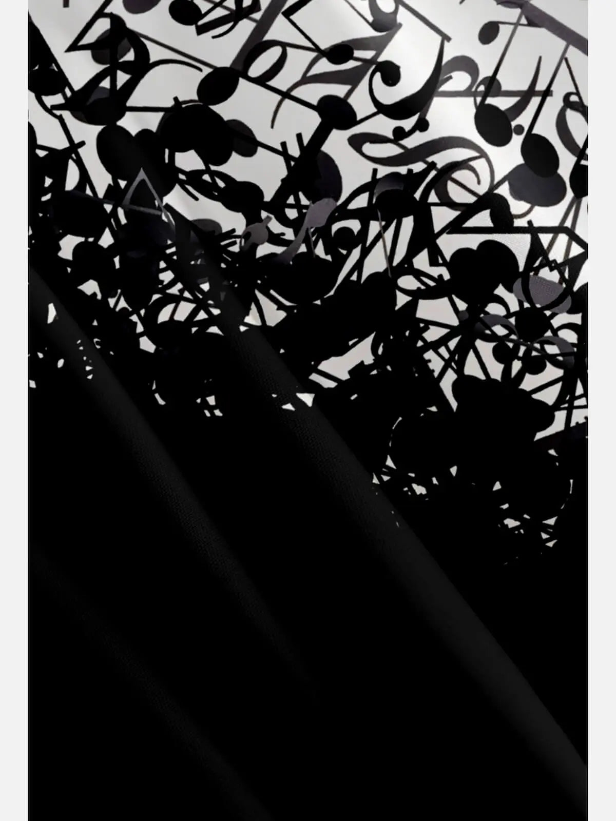 Tall Men's Music Note Gradient Short Sleeve Shirt Eleven Oasis