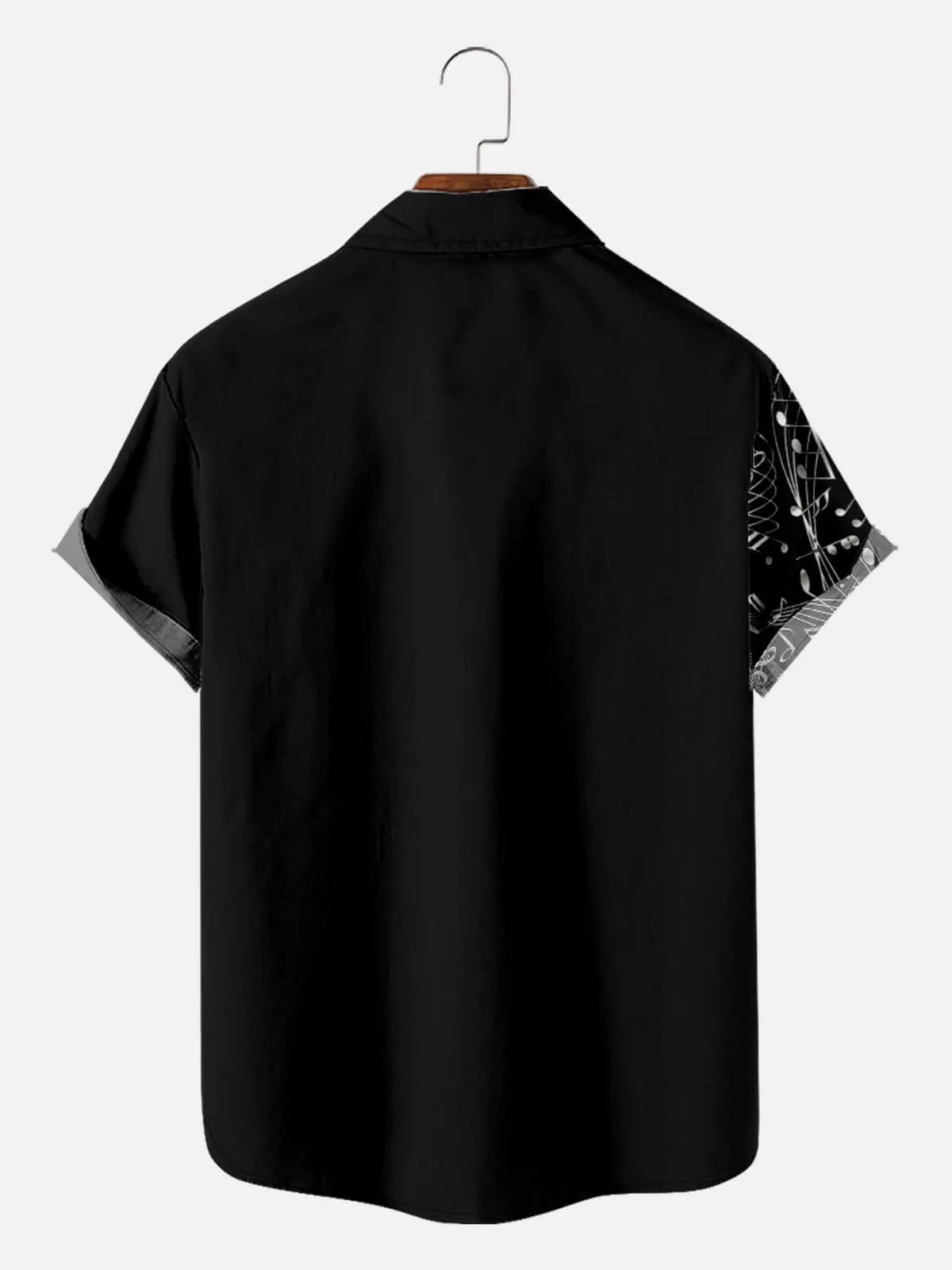 Tall Men's Music Notes Short Sleeve Shirt Eleven Oasis