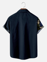 Men's Hawaii Retro Tropical Flora Short Sleeve Shirt ElevenOasis