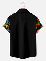 Men's Hawaii Retro Tropical Flora Short Sleeve Shirt ElevenOasis