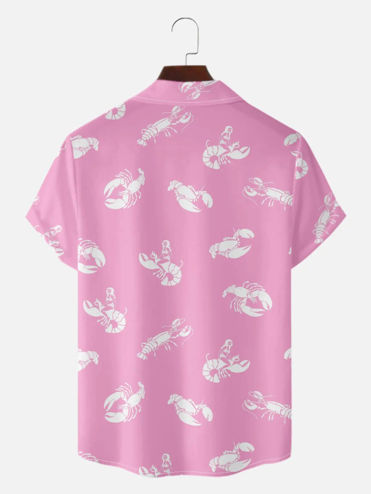 Men's Lobster Pin-Up Short Sleeve Shirt Eleven Oasis