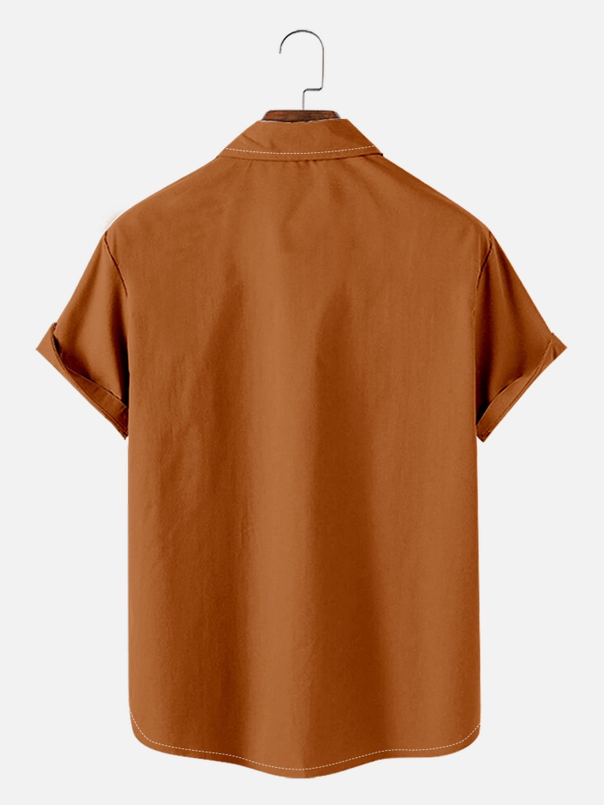Men's Basic 50s Style Bowling Short Sleeve Shirt ElevenOasis