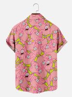 Men's Patrick Star Pattern Short Sleeve Shirt ElevenOasis