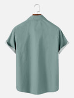 Tall Men's Coconut Tree Casual Breathable Hawaiian Short Sleeve Shirt ElevenOasis