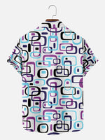 Men's Iconic 70s Pattern Short Sleeve Shirt ElevenOasis