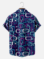 Men's Iconic 70s Pattern Short Sleeve Shirt ElevenOasis
