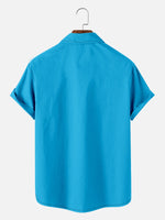 Tall Men's Automotive Stripe Short Sleeve Shirt ElevenOasis