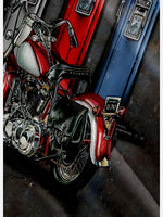 Men's Motorcycle Gas Station Printed Short Sleeve Shirt Eleven Oasis