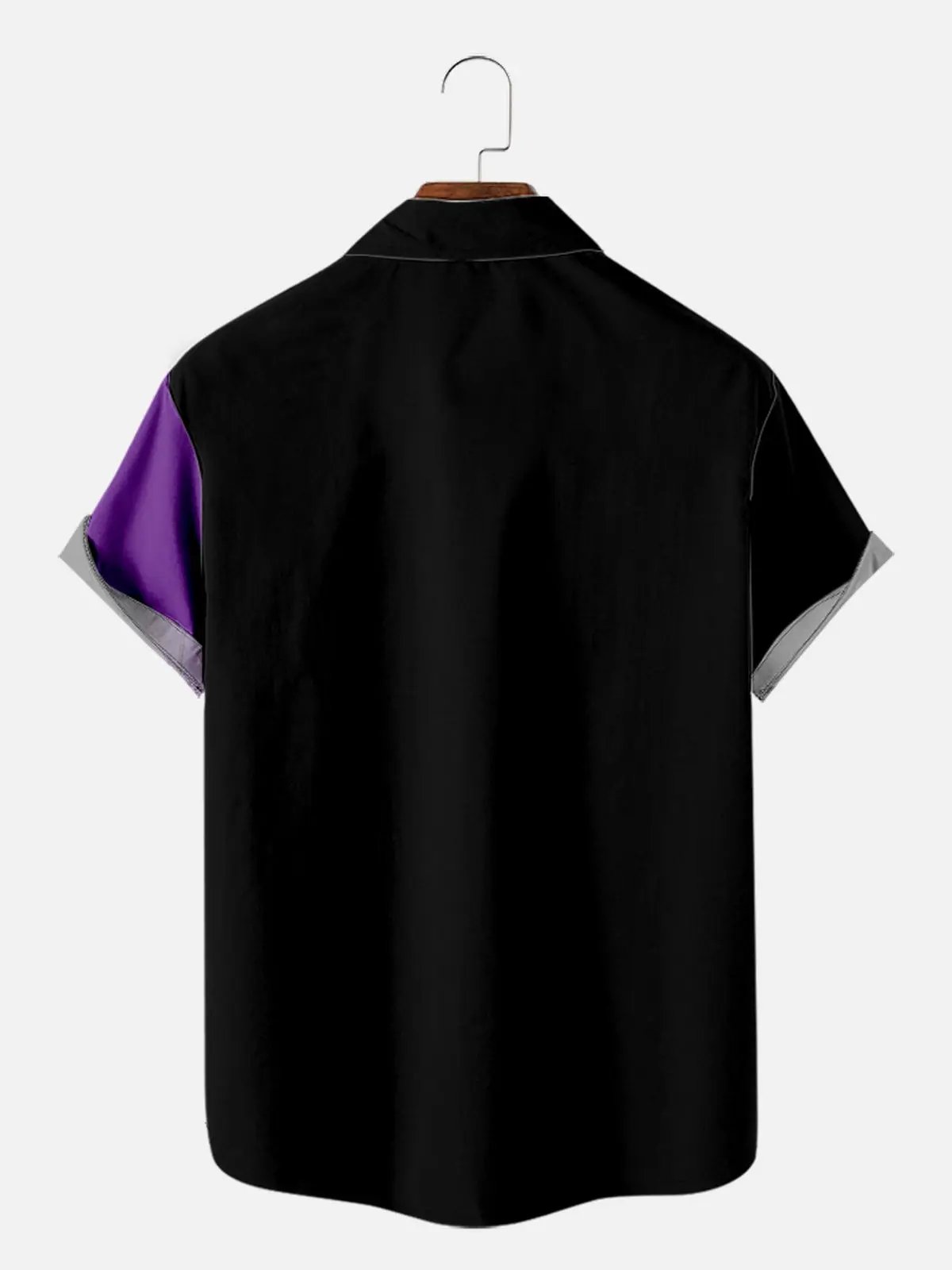 Tall Men's Gradient Palm Tree Hawaiian Short Sleeve Shirt ElevenOasis