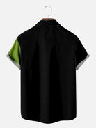 Tall Men's Gradient Palm Tree Hawaiian Short Sleeve Shirt ElevenOasis