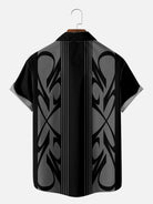 Men's Pinstripe Inspired Hot Rod Basic Every Day Short Sleeve Shirt ElevenOasis