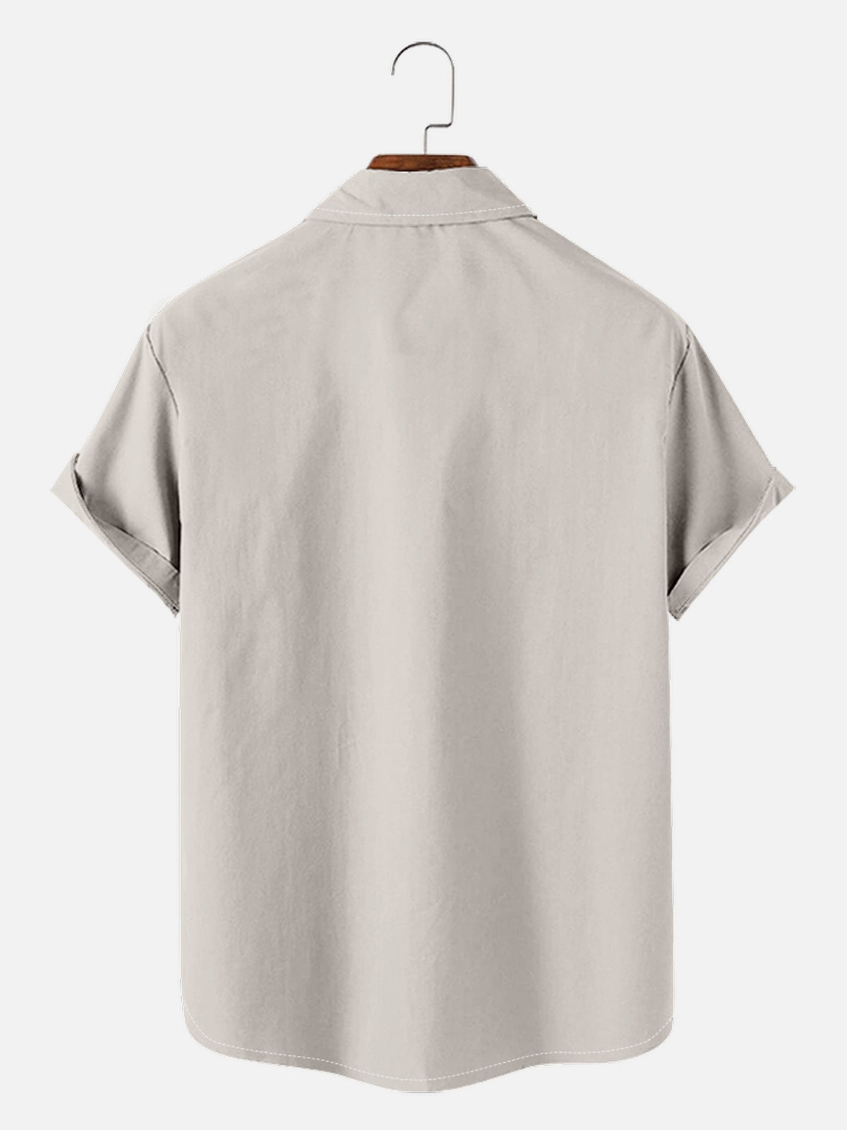 Men's Retro Diamond Stripe Bowling Short Sleeve Shirt ElevenOasis