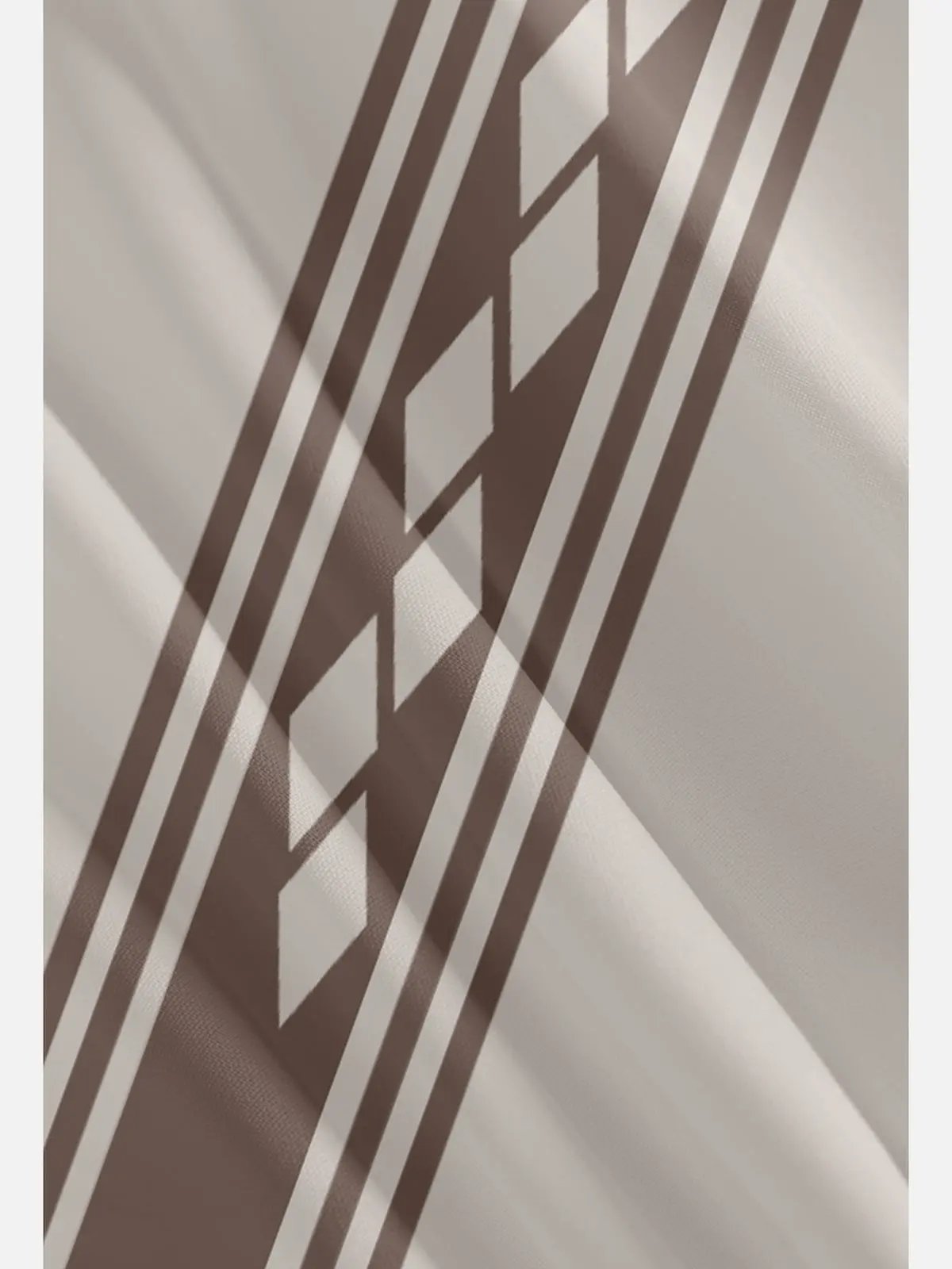 Men's Retro Diamond Stripe Bowling Short Sleeve Shirt Eleven Oasis