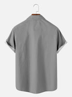 Tall Men's Coconut Tree Casual Breathable Hawaiian Short Sleeve Shirt ElevenOasis