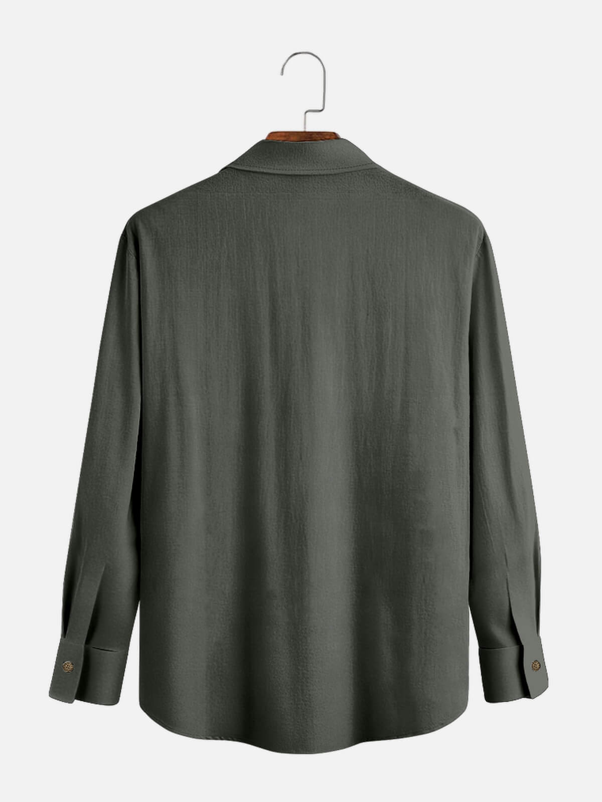 Men's Color-block Striped Casual Breathable Bowling Long Sleeve Shirt Eleven Oasis