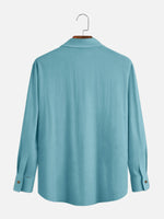 Men's Merry Christmas Palm Tree Long Sleeve Shirt Eleven Oasis