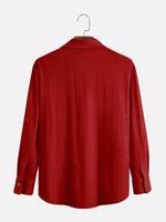 Men's Merry Christmas Palm Tree Long Sleeve Shirt Eleven Oasis