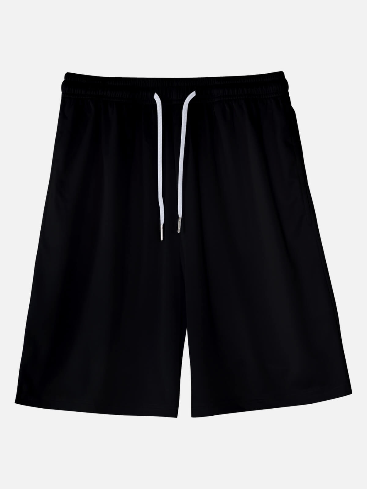 Men's Black Casual Drawstring Shorts ElevenOasis