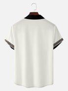 Men's Custom Name Retro Stripe Short Sleeve Shirt Eleven Oasis